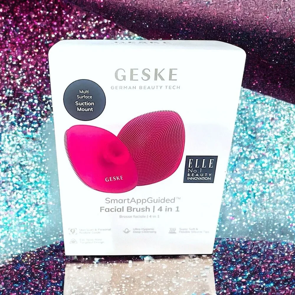 GESKE Facial Brush SmartAppGuided 4 in 1 Facial Brush in Magenta New in Box